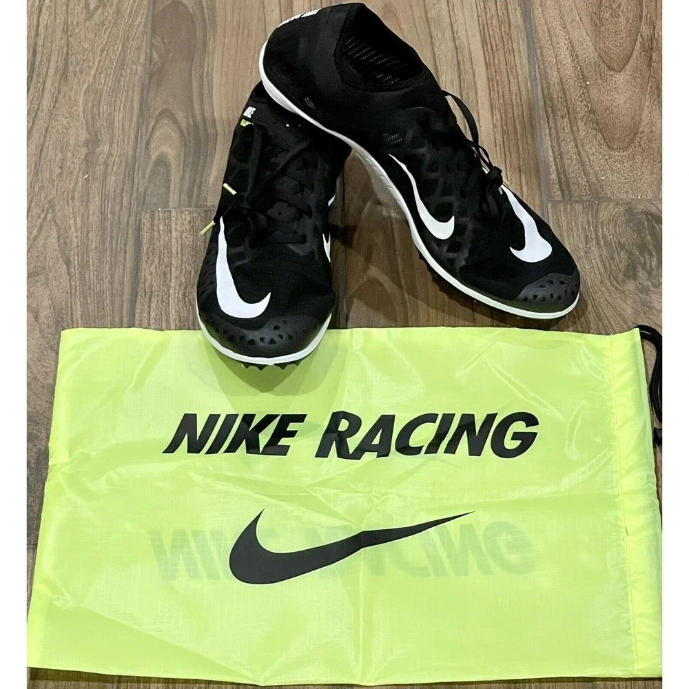 Nike Zoom Mamba 3 Track Spikes Mens Size 13 Shoes Black Volt 706617-017 w/ Bag‎